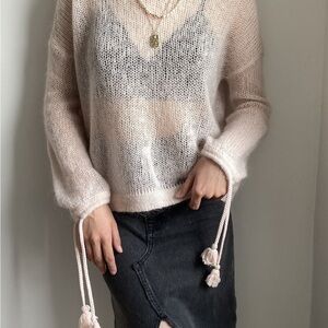 Sezane Soft Pink Sweater